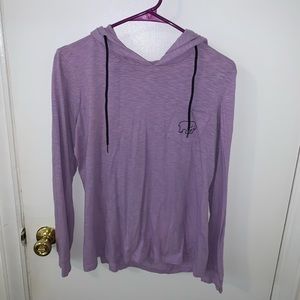 Ivory Ella purple tie die light weight hoodie